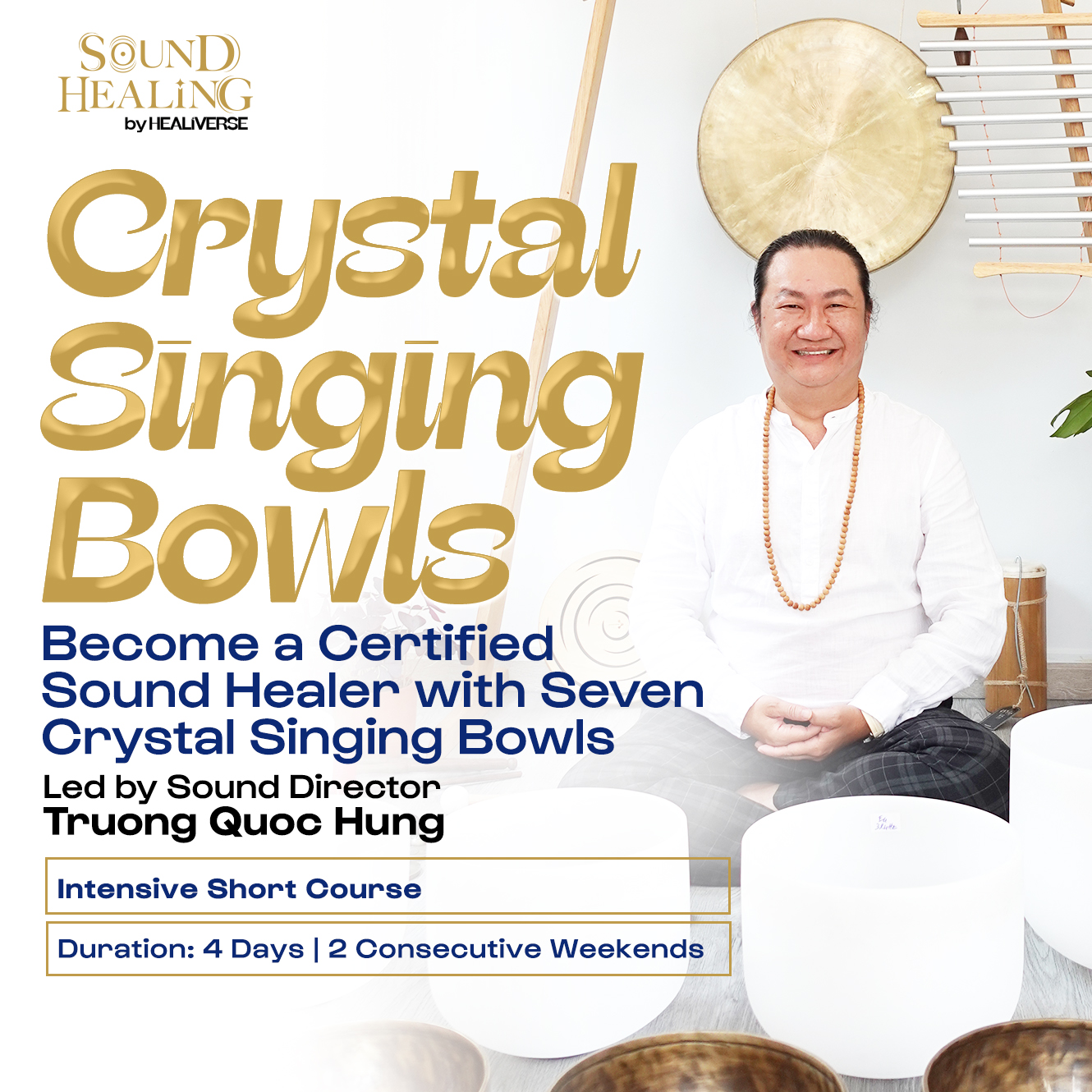 Master Seven Crystal Singing Bowls & Become a Sound Relaxation Facilitator